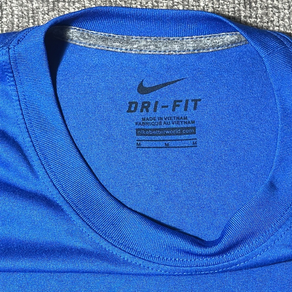 Nike Dri-Fit Blue Shirt Men’s Sz M - Picture 5 of 6